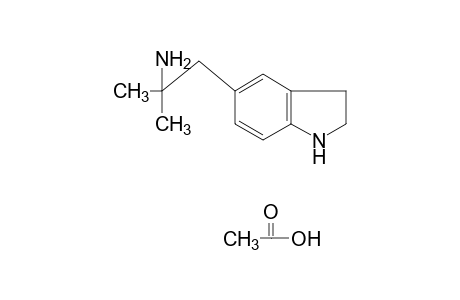 5-(2-amino-2-methylpropyl)indoline, acetate(1:1)