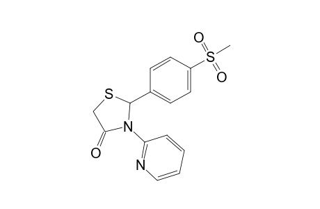 2-(4-(Methylsulfonyl)phenyl)-3-(pyridin-2-yl)thiazolidin-4-one