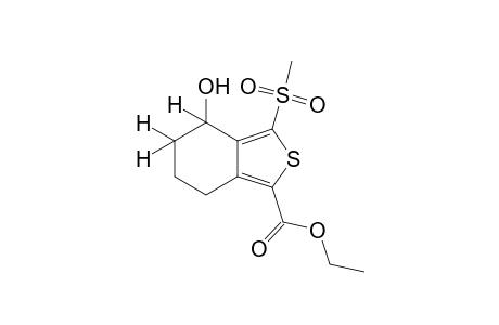 4-hydroxy-3-(methylsulfonyl)-4,5,6,7-tetrahydrobenzo[c]thiophene-1-carboxylic acid, ethyl ester
