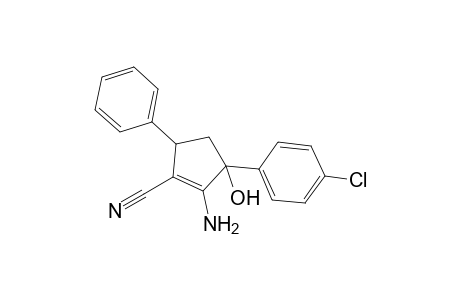 2-Amino-3-cyano-1-(4'-chlorophenyl)-4-phenyl-2-cyclopenten-1-ol