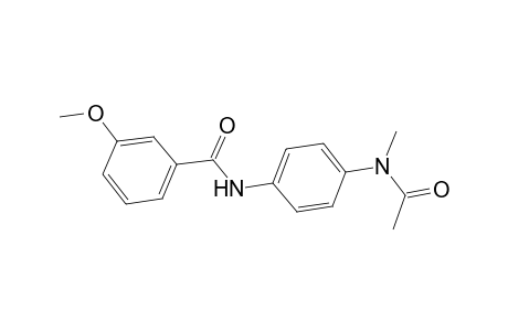 N-{4-[acetyl(methyl)amino]phenyl}-3-methoxybenzamide