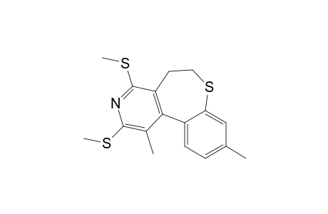 Benzothiepino[4,5-c]pyridine, 5,6-dihydro-1,9-dimethyl-2,4-bis(methylthio)-