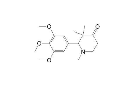 1,3,3-TRIMETHYL-2-(3,4,5-TRIMETHOXYPHENYL)-4-PIPERIDONE