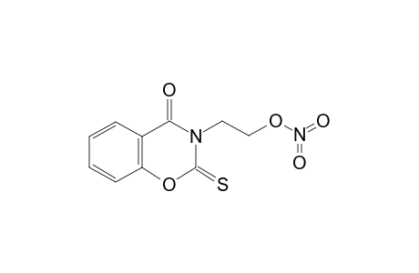 nitric acid 2-(4-keto-2-thioxo-1,3-benzoxazin-3-yl)ethyl ester