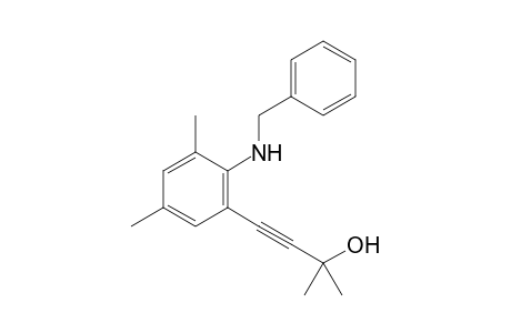 4-(2-(Benzylamino)-3,5-dimethylphenyl)-2-methylbut-3-yn-2-ol