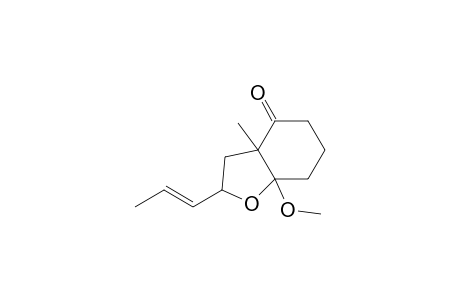 1-Methyl-6-methoxy-2-oxo-8-(1-propenyl)-7-oxabicyclo[4.3.0]nonane