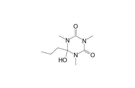 dihydro-6-hydroxy-6-propyl-1,3,5-trimethyl-s-triazine-2,4(1H,3H)-dione