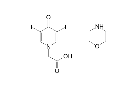 3,5-diiodo-4-oxo-1(4H)-pyridineacetic acid, compound with morpholine (1:1)