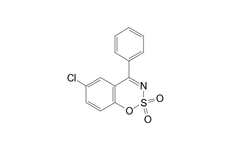 6-chloro-4-phenyl-1,2,3-benzoxathiazine, 2,2-dioxide