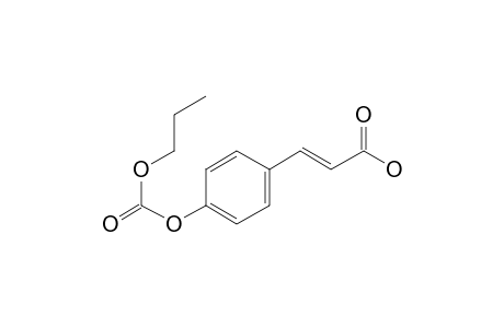 Trans-p-coumaric acid, o-(N-propyloxycarbonyl)-