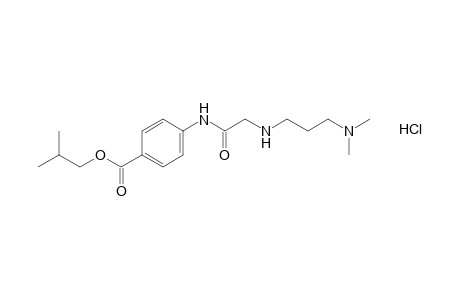 p-(([3-(dimethylamino)propyl]amino}acetamido}benzoic acid, isobutyl ester, hydrochloride