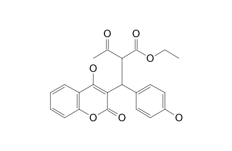 Ethyl 2-[(4-hydroxy-2-oxo-2H-chromen-3-yl)(4-hydroxyphenyl)methyl]-3-oxobutanoate