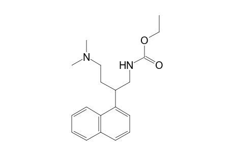 N-[4-(dimethyiamino)-2-(alpha-naphthyl)butyl]carbamic acid, ethyl ester