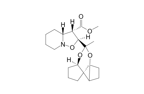 endo-Methyl (2R,3R,3aS/R)-2-[1,1-[(1R,5R,6R)-spiro[4.4]nonylene-1,6-dioxy]ethylhexahydro-2H-isoxazolo[2,3-a]pyridine-3-carboxylate