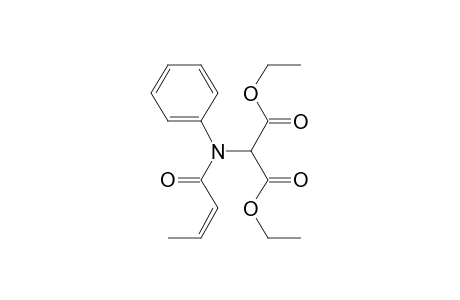 N-Crotonyl-N-phenylaminomalonic acid, diethyl ester