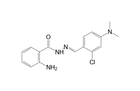 anthranilic acid, [2-chloro-4-(dimethylamino)benzylidene]hydrazide