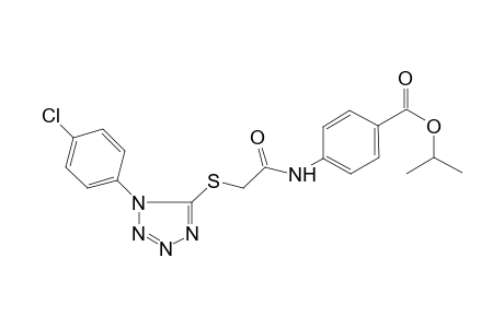 isopropyl 4-[({[1-(4-chlorophenyl)-1H-tetraazol-5-yl]sulfanyl}acetyl)amino]benzoate