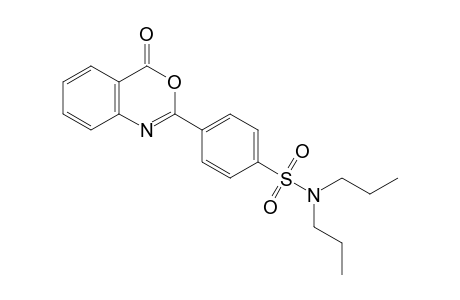 N,N-dipropyl-p-(4-oxo-4H-3,1-benzoxazin-2-yl)benzenesulfonamide