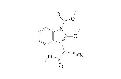 Methyl 3-(1-cyano-2-methoxy-2-oxoethyl)-2-methoxy-1H-indole-1-carboxylate