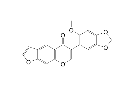 6-(6-methoxy-1,3-benzodioxol-5-yl)-5H-furo[3,2-g][1]benzopyran-5-one