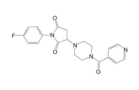 1-(4-fluorophenyl)-3-[4-(pyridin-4-ylcarbonyl)piperazin-1-yl]pyrrolidine-2,5-dione