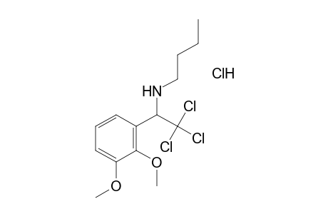 N-Butyl-2,3-dimethoxy-alpha-(trichlormethyl)benzylamine, hydrochloride