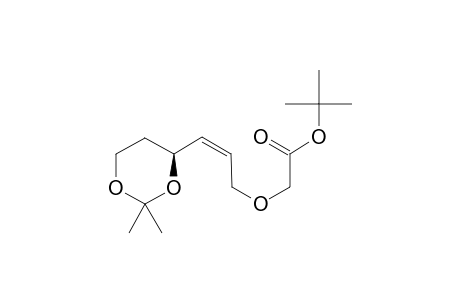 TERT.-BUTYL-2-[(Z)-3-[(S)-(2,2-DIMETHYL-1,3-DIOXAN-4-YL)]-ALLYLOXY]-ACETATE