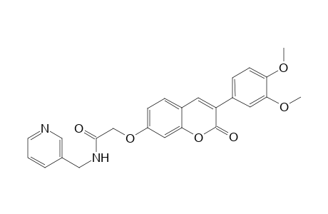 acetamide, 2-[[3-(3,4-dimethoxyphenyl)-2-oxo-2H-1-benzopyran-7-yl]oxy]-N-(3-pyridinylmethyl)-