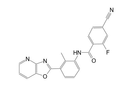 benzamide, 4-cyano-2-fluoro-N-(2-methyl-3-oxazolo[4,5-b]pyridin-2-ylphenyl)-
