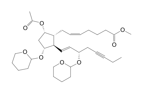 9-O-Acetoxy-17,18-didehydro-11,15-O-bis(tetrahydropyran-2-yl)-PGF(3.alpha.) methyl ester