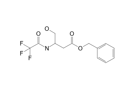 4-Hydroxy-3-(2',2',2'-trifluoroacetylamino)butanoic acid - benzyl ester