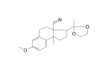 7-Methoxy-9b-methyl-3-(2-methyl-[1,3]dioxolan-2-yl)-1,2,3,4,5,9b-hexahydrocyclopenta[a]naphthalene-3a-carbonitrile