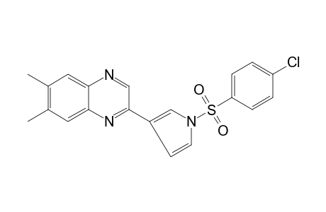 2-{1-[(p-CHLOROPHENYL)SULFONYL]PYRROL-3-YL}-6,7-DIMETHYLQUINOXALINE