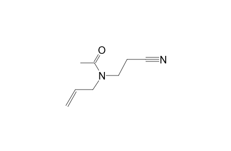 3-(Allylamino)propanenitrile, N-acetyl-