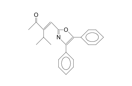 (E)-3-Isopropyl-4-(4,5-diphenyl-oxazol-2-yl)-but-3-en-2-one