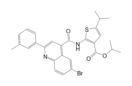 isopropyl 2-({[6-bromo-2-(3-methylphenyl)-4-quinolinyl]carbonyl}amino)-5-isopropyl-3-thiophenecarboxylate