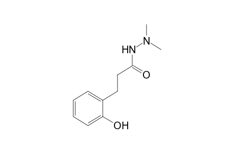 o-HYDROXYHYDROCINNAMIC ACID, 2,2-DIMETHYLHYDRAZIDE