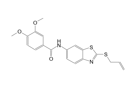 N-[2-(allylsulfanyl)-1,3-benzothiazol-6-yl]-3,4-dimethoxybenzamide