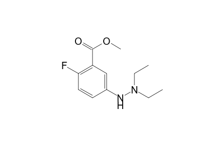 methyl 5-(2,2-diethylhydrazino)-2-fluoro-benzoate