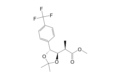 METHYL-(S)-2-[(4R,5R)-5-[4-(TRIFLUOROMETHYL)-PHENYL]-2,2-DIMETHYL-1,3-DIOXOLAN-4-YL]-PROPANOATE