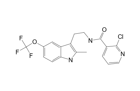 2-Chloranyl-N-[2-[2-methyl-5-(trifluoromethyloxy)-1H-indol-3-yl]ethyl]pyridine-3-carboxamide