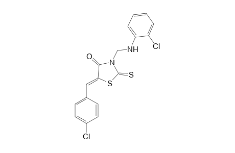 5-(4-Chlorobenzylidene)-3-(2-chloroanilinomethyl)rhodanine