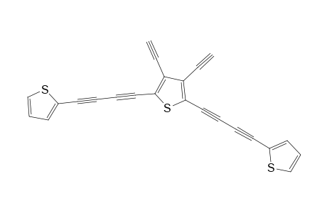 2,5-bis(4-(2-thienyl)butadiynyl)-3,4-diethynylthiophene
