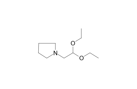 1-pyrrolidineacetaldehyde, diethyl acetal