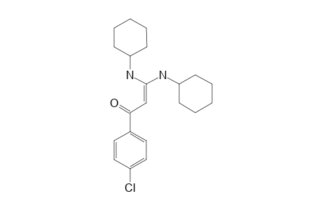 3,3-BIS-(CYCLOHEXYLAMINO)-1-(4'-CHLOROPHENYL)-PROP-2-EN-1-ONE