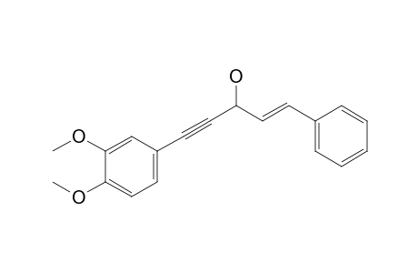 (E)-1-(3',4'-Dimethoxyphenyl)-3-hydroxy-5-phenyl-4-penten-1-yne