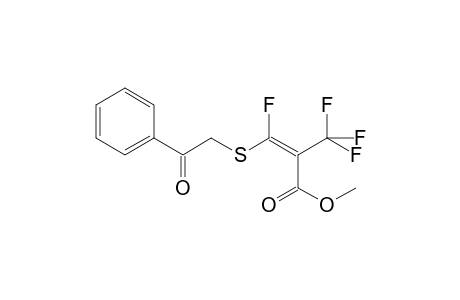 methyl (2E)-3-fluoro-3-[(2-oxo-2-phenylethyl)sulfanyl]-2-(trifluoromethyl)-2-propenoate