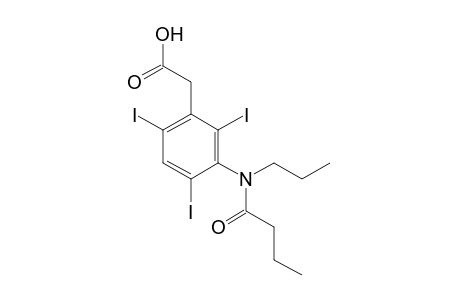 [3-(N-propylbutyramido)-2,4,6-triiodophenyl]acetic acid