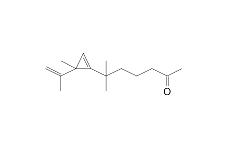 2-Heptanone, 6-methyl-6-[3-methyl-3-(1-methylethenyl)-1-cyclopropen-1-yl]-