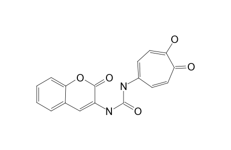 N-(3-Coumarinyl)-N'-(5-tropolonyl)urea